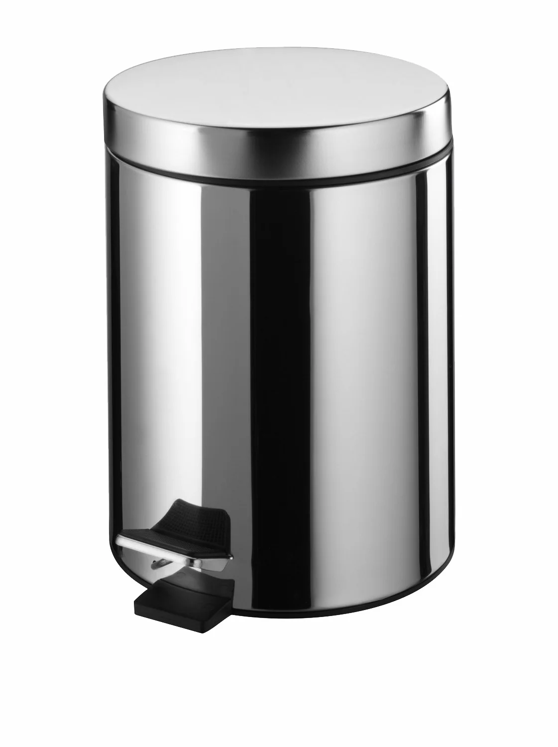Bisk Kosz na śmieci z pedałem Basic 3L chrom