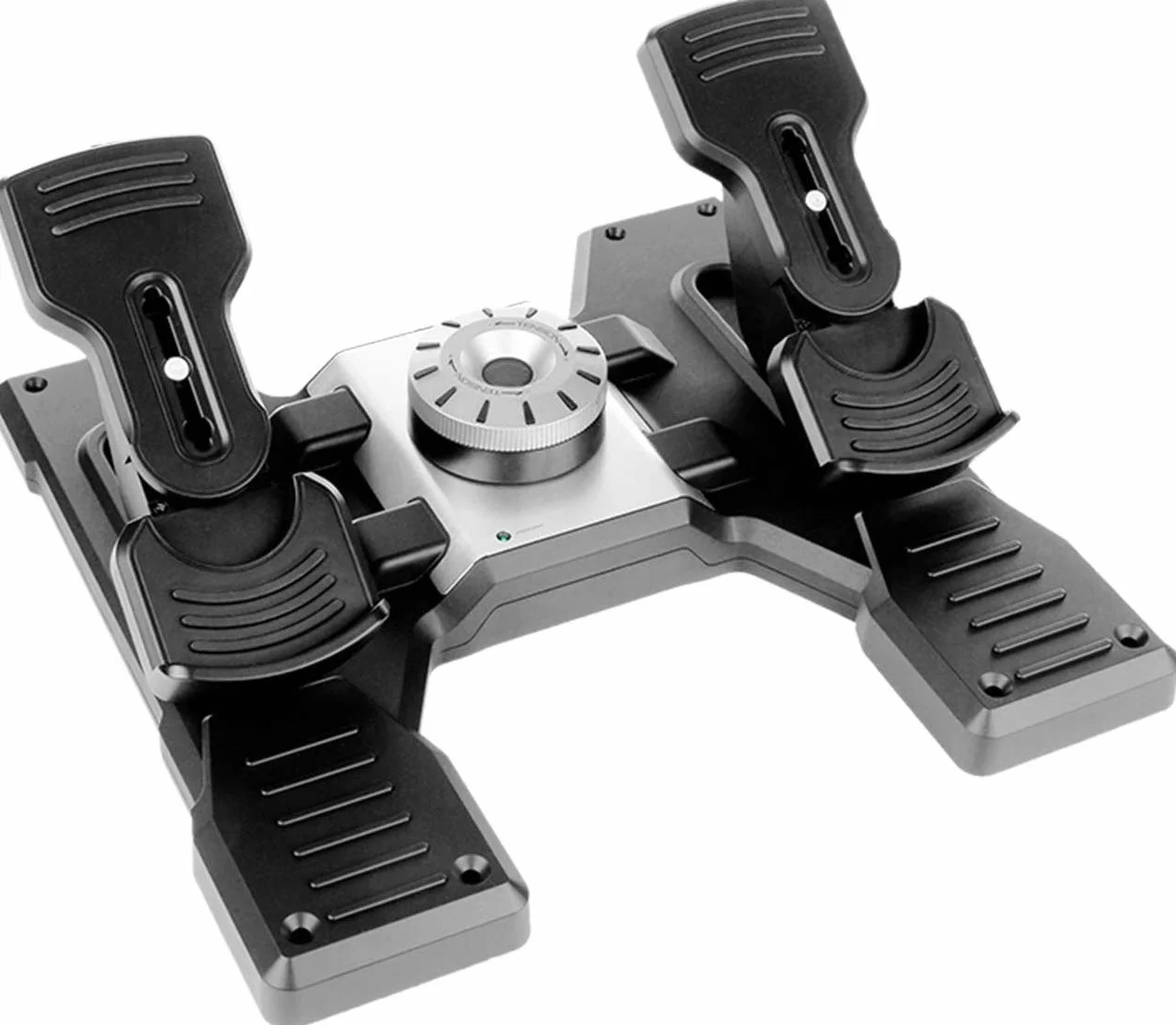 Logitech G Saitek Pro Flight Rudder Pedals Simulations-Pedale zur Rudersteuerung mit Zehenbremse