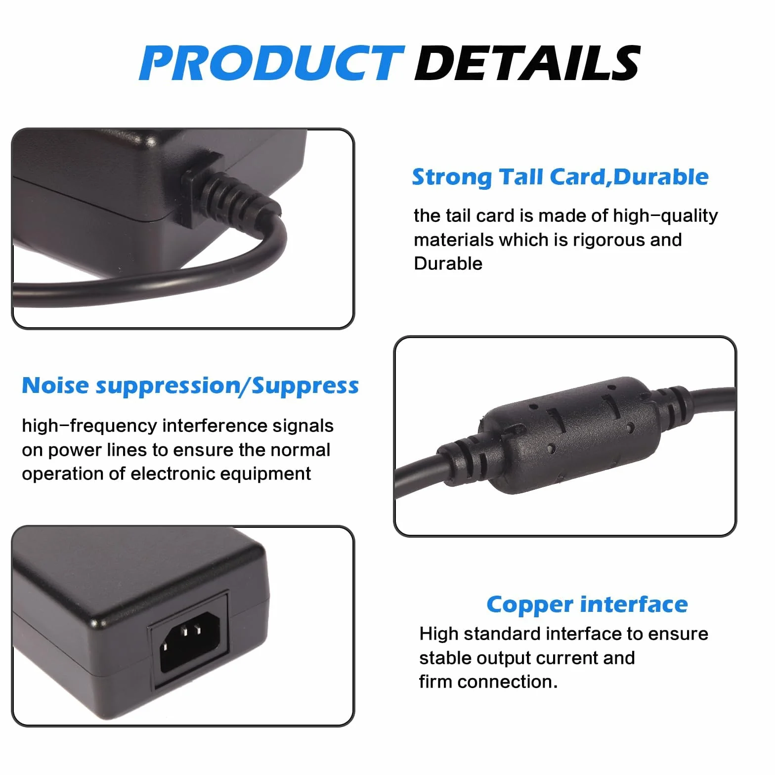 12V10A 4-Pin AC/DC Adapter do Synology NAS DiskStation DS1520+ Ładowarka DS1522+ DS916+ DS918+ DS920+ DS923+ DS723+ DS420+ DS423+ DS620slim DS720+ DS418 DS718+ DS1019+ NAS Serwer Kabel zasilający