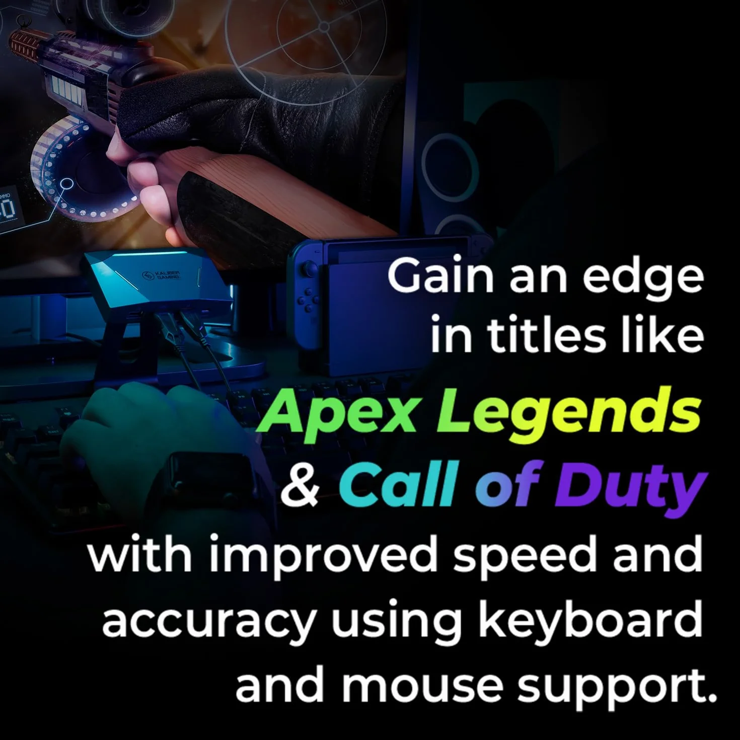 IOGEAR KeyMander 2 Adapter Klawiatury i Myszy do Xbox One, PS5, PS4, Nintendo Switch