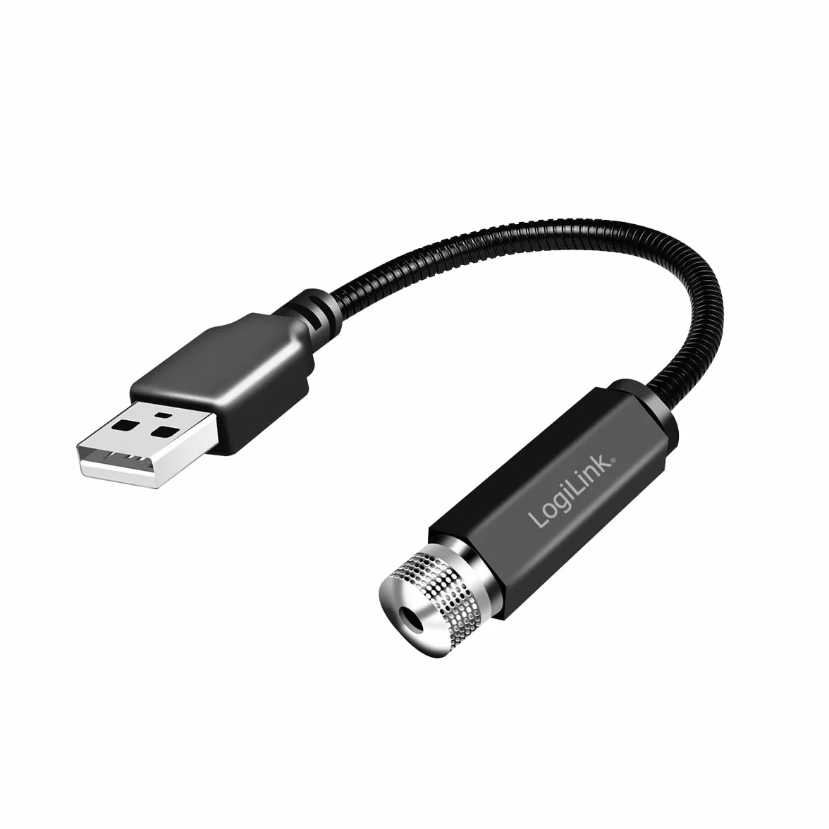 LogiLink LED016 – USB-A LED światło gwiazdkowe z 6 wzorami świetlnymi i elastyczną szyjką