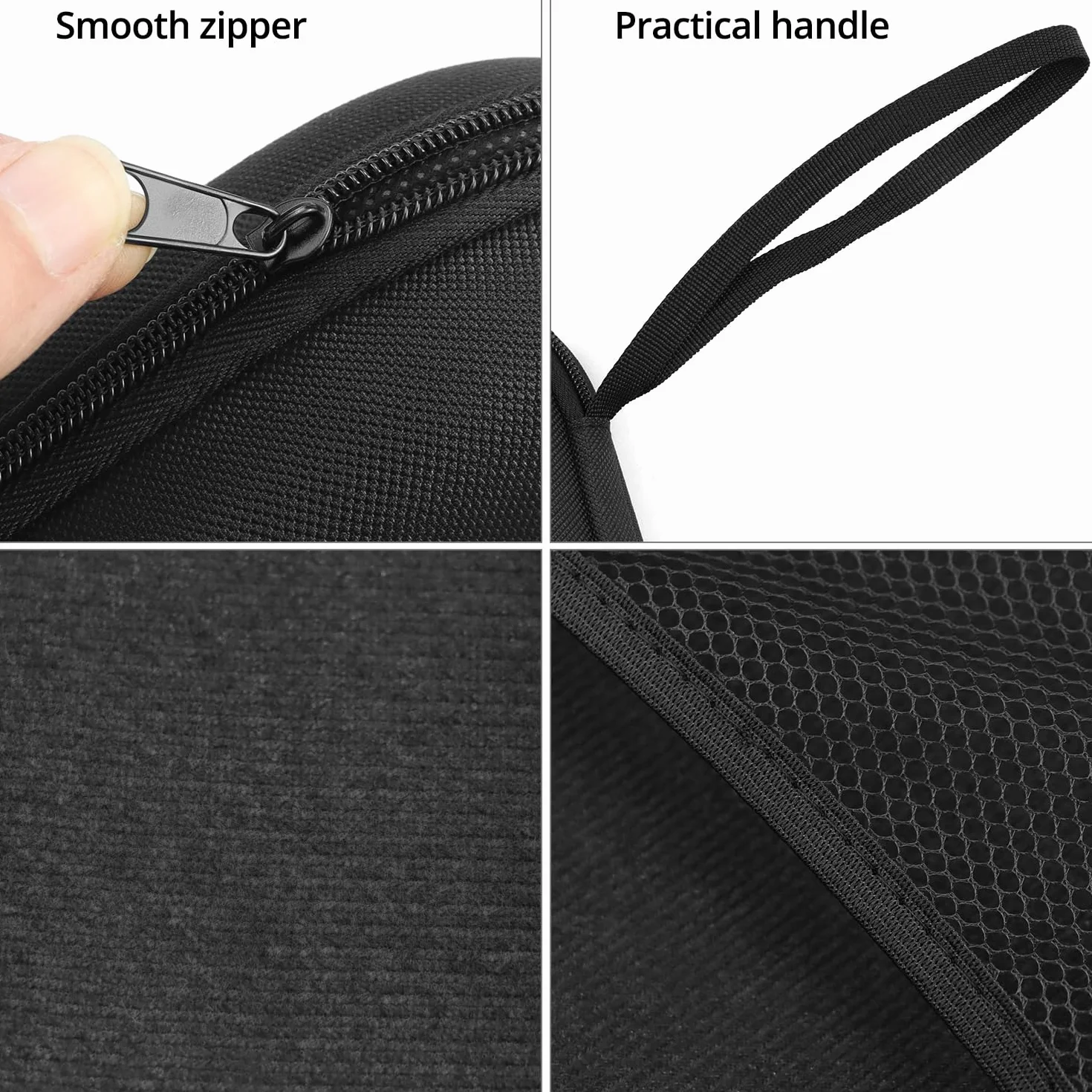 QWORK® Etui na słuchawki, etui na słuchawki nauszne, do większości słuchawek nausznych