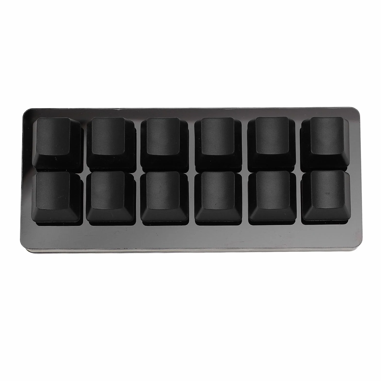 12 Mały Klawiatura Klawiatury Klawiatury na PC, Wielofunkcyjna Programowalna Klawiatura Gry RGB dla Projektantów i Graczy, AcryLicblack/1 (BLACK)