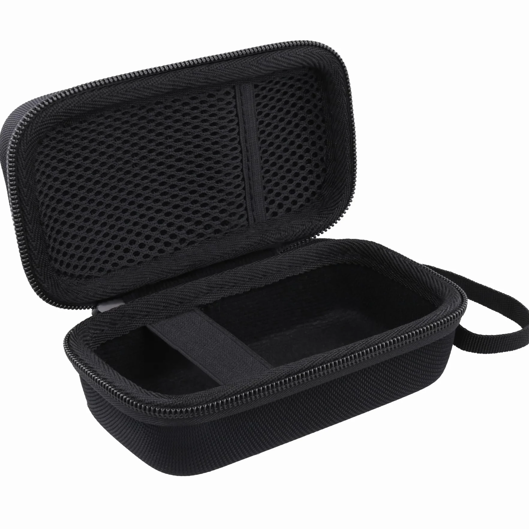 Khanka Do Canon PowerShot SX740 HS/G7 X Mark II/Mark III/V1 Aparat cyfrowy twardy futerał podróżny z uchwytem i paskiem na ramię, tylko etui, czarny, 15.4 x 9.3 x 8 cm, Swobodny
