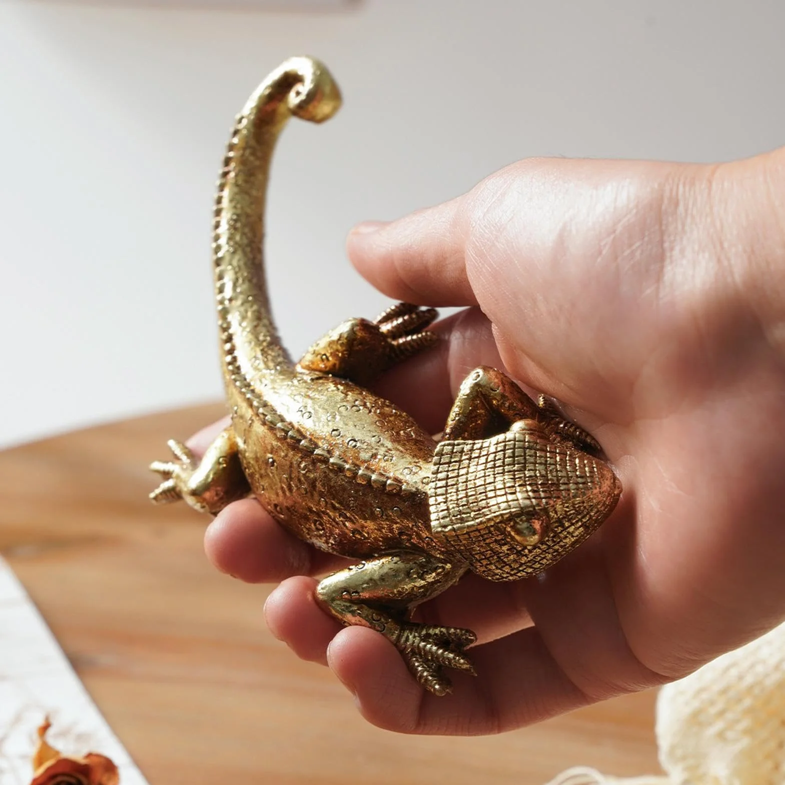 Jaszczurka ścienna, figurka z żywicy 3D, kameleon, jaszczurka, dekoracja biurka, do kuchni, na zewnątrz, ogród, patio, ganek, półka, salon, dom