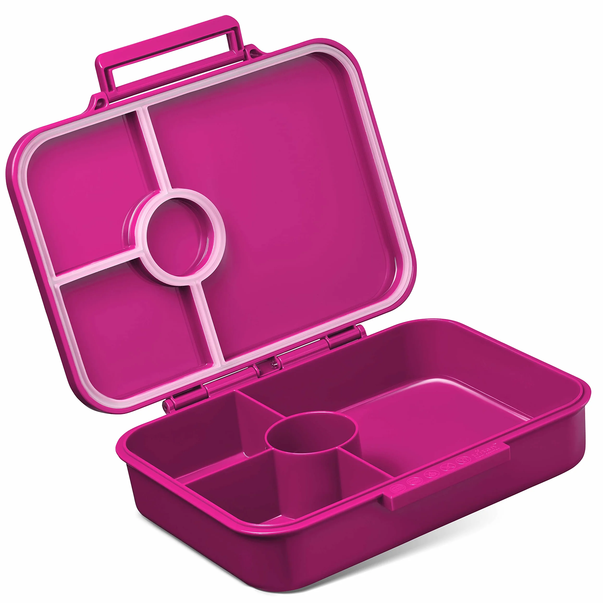 Vesperbox Bia Bento Box dla dzieci szczelne wolne od BPA pudełko na lunch fioletowe siedzący jednorożec