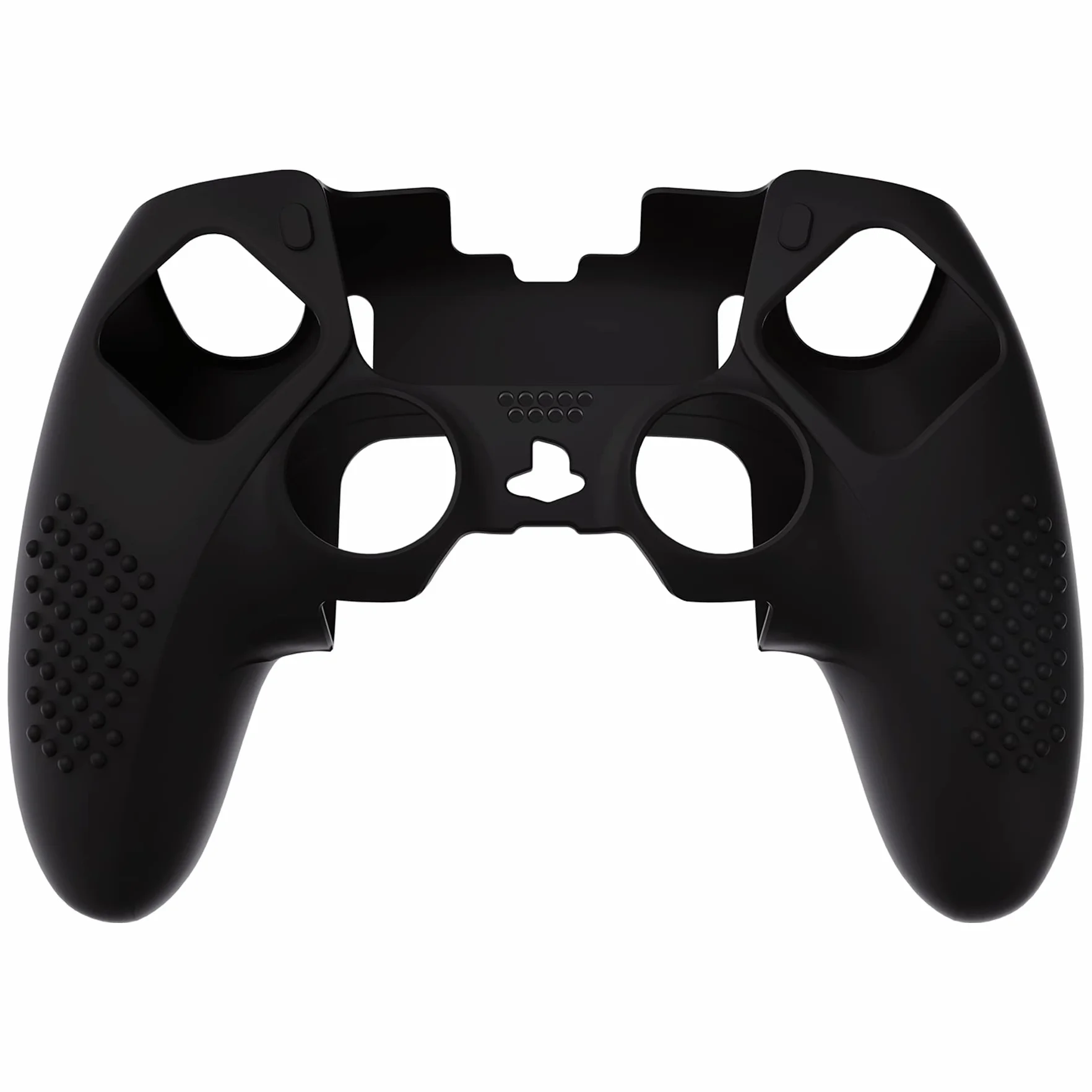 PlayVital 3D Studded Edition antypoślizgowe silikonowe etui do kontrolera PS5 Edge, miękka gumowa osłona do kontrolera bezprzewodowego PS5 Edge z 6 nakładkami na kciuk, czarne