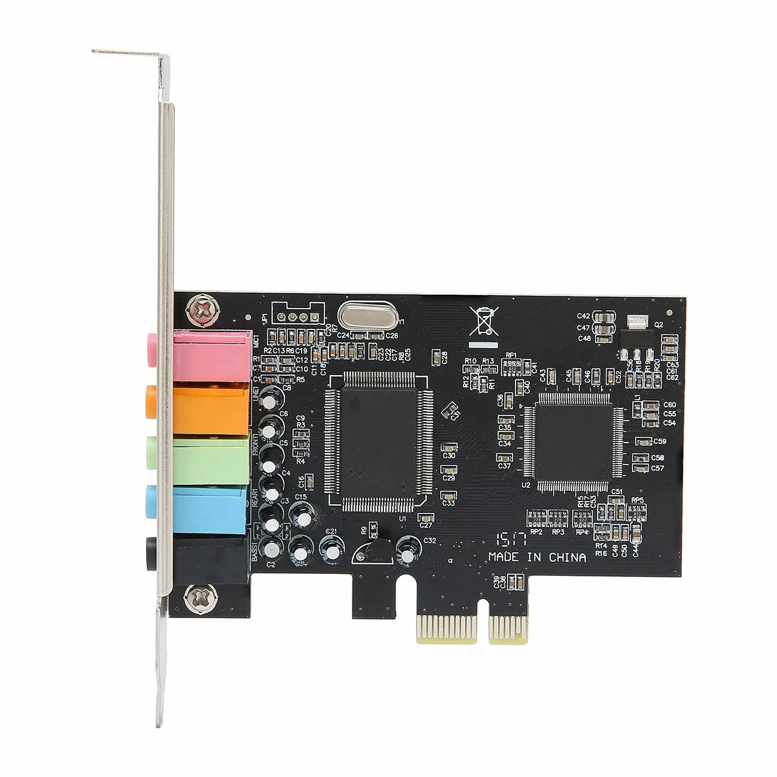 Karta Dźwiękowa PCIe, Wewnętrzna Karta Dźwiękowa 5.1 dla PC 7/Vista/XP 32/64-bit z Uchwytem Niskoprofilowym, Karta Dźwiękowa 3D Stereo PCI-e