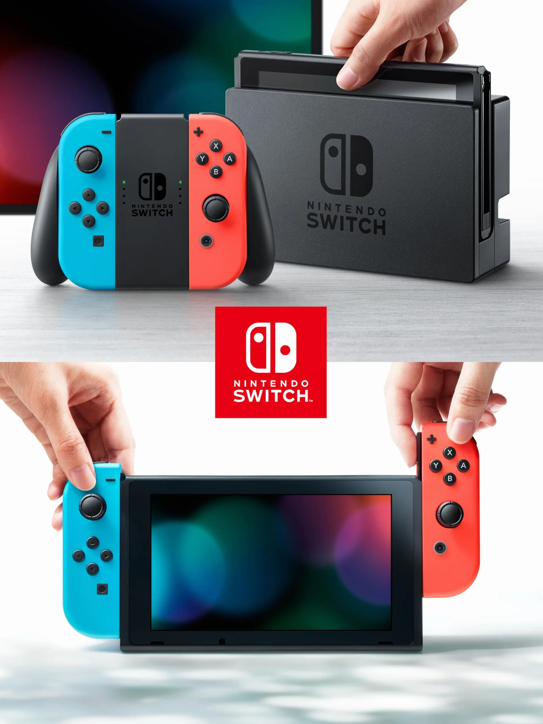 Switch Console 1.1 Neon Blue/Neon Red NEW