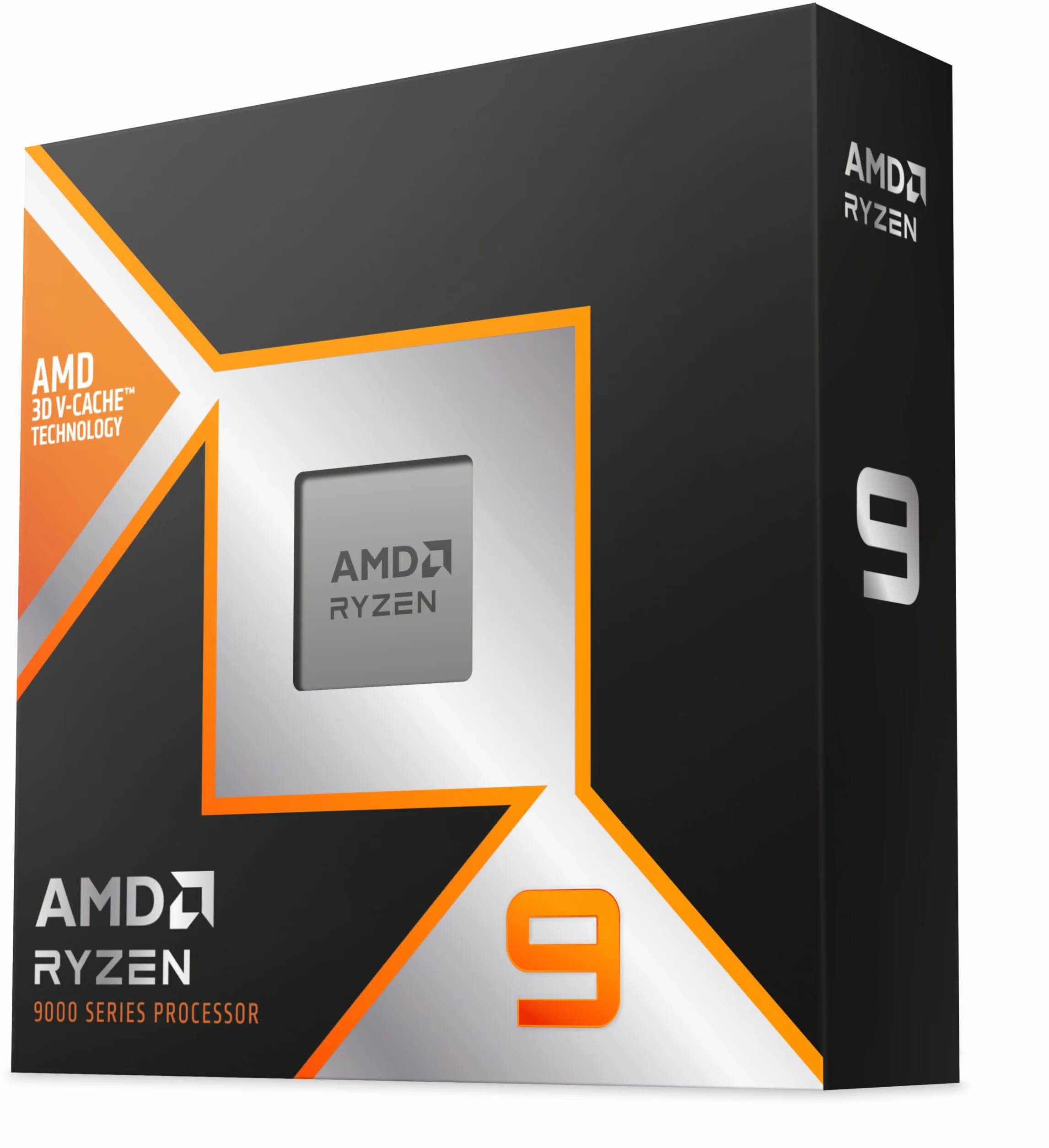 Procesor AMD Ryzen 9 9900X 3D, 12 rdzeni/24 odblokowane wątki, architektura Zen 5, 140 pamięci podręcznej L2/L3, 120 W TDP, częstotliwość Boost do 5,5 GHz, gniazdo AM5, DDR5 i PCIe 5.0, bez chłodnicy