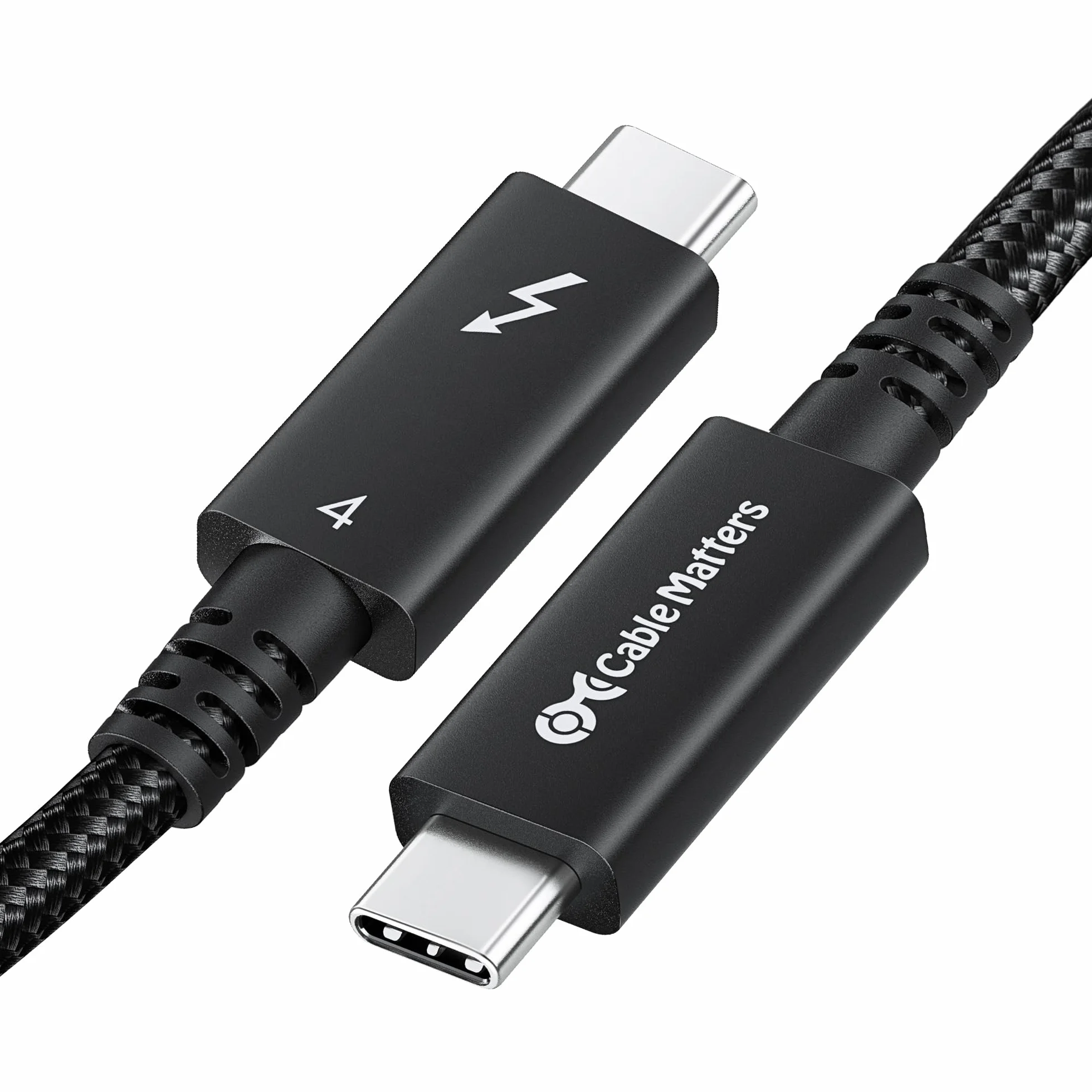Cable Matters Pleciony kabel USB-C Thunderbolt 4 (40 Gb/s) z ładowaniem 100 W - 2 m