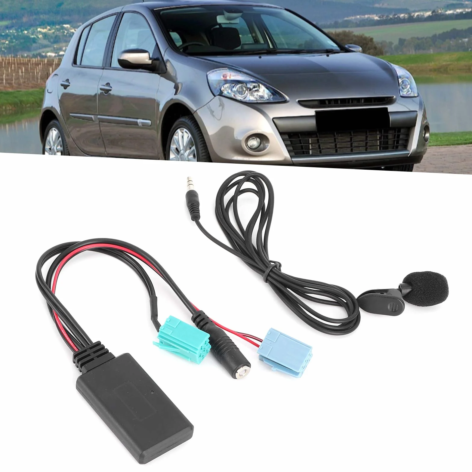 Tbest Gane, 3 Bluetooth, Kabel Aux 6Pin Kabel Audio Bluetooth Adapter Stereo Auxin Z Mikrofonem Pasuje Do/Espace/