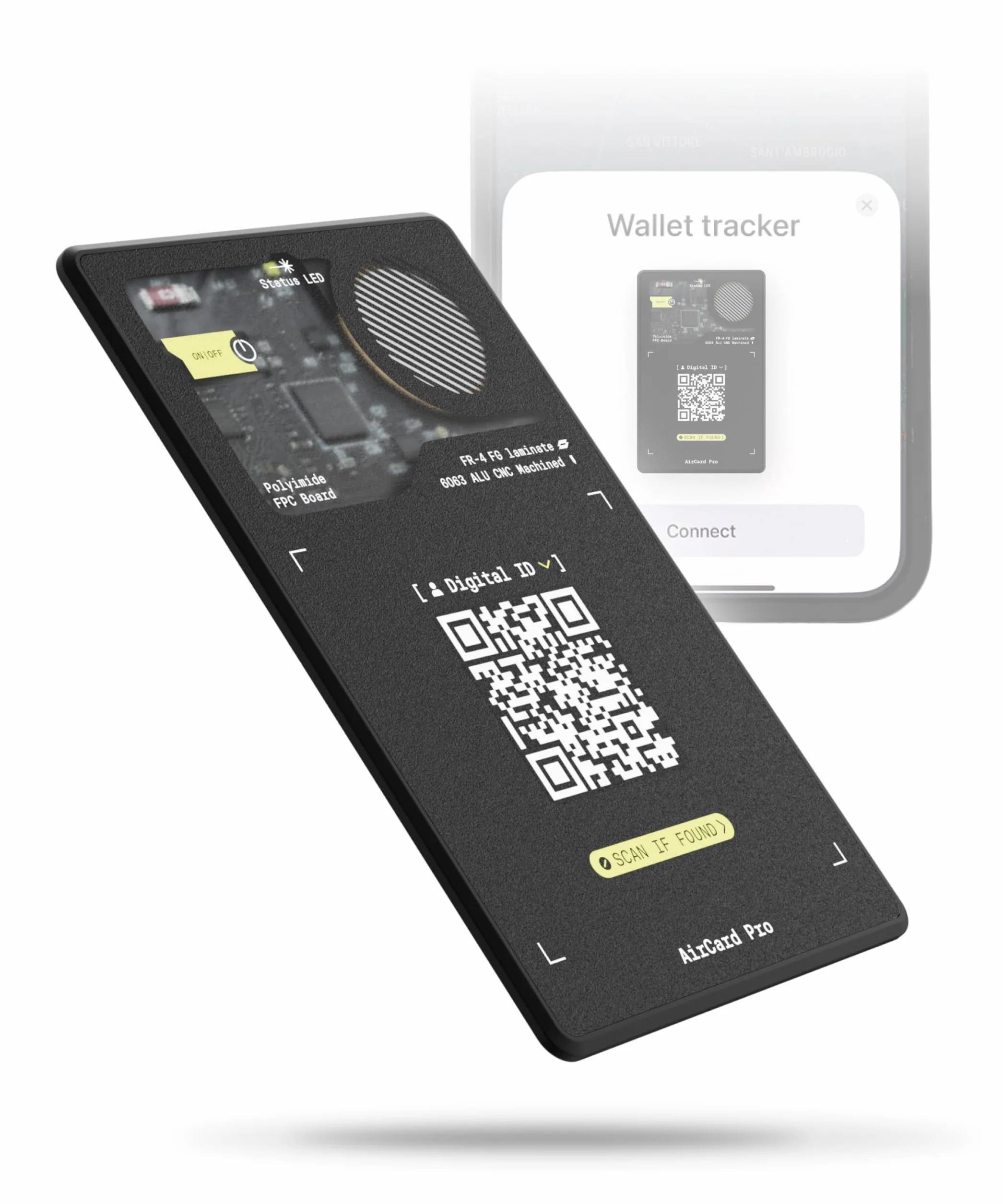 Rolling Square AirCard Pro - Tag Lokalizator Bluetooth Kompatybilny tylko z Apple Find My, Bezprzewodowy Tracker Ładowania, Cyfrowa Tożsamość - Klucz Finder Portfel, Paszport, Gadżety Technologiczne