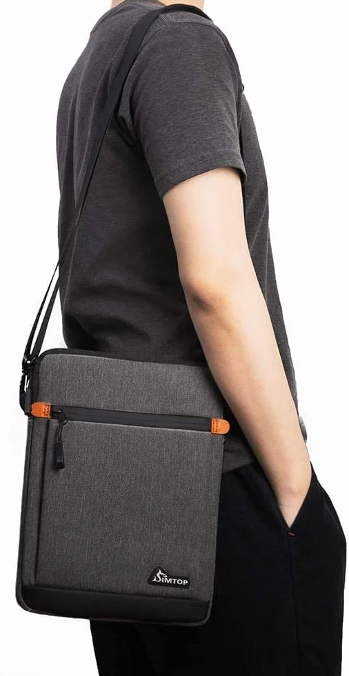 SIMTOP Torba na tablet, iPad Air 2022, etui na iPada z paskiem na ramię, na iPad, teczka, wodoodporne torby Microsoft Surface Go dla mężczyzn
