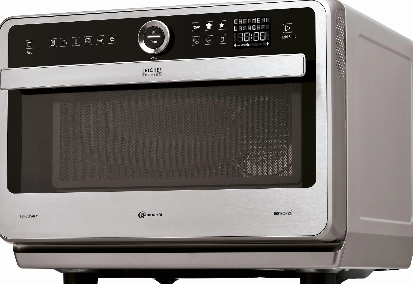 Bauknecht MW 179 IN wielofunkcyjna kuchenka mikrofalowa 5 w 1, 1000 W, 33 l, gorące powietrze 1500 W, grill kwarcowy 1200 W, DualCrisp