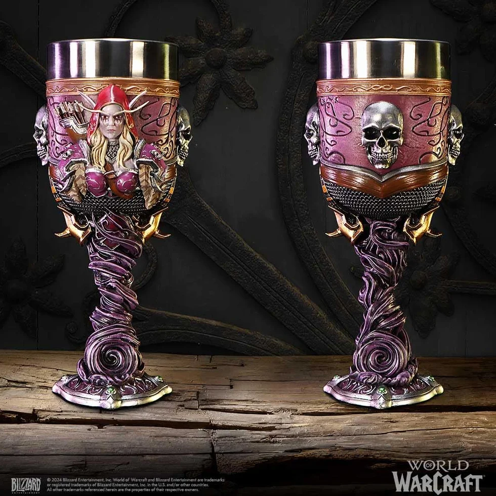 Nemesis Now World of Warcraft Sylvanas Kielich 19,5 cm Banshee Queen Oficjalnie Licencjonowane WoW Merchandise Okulary kolekcjonerskie