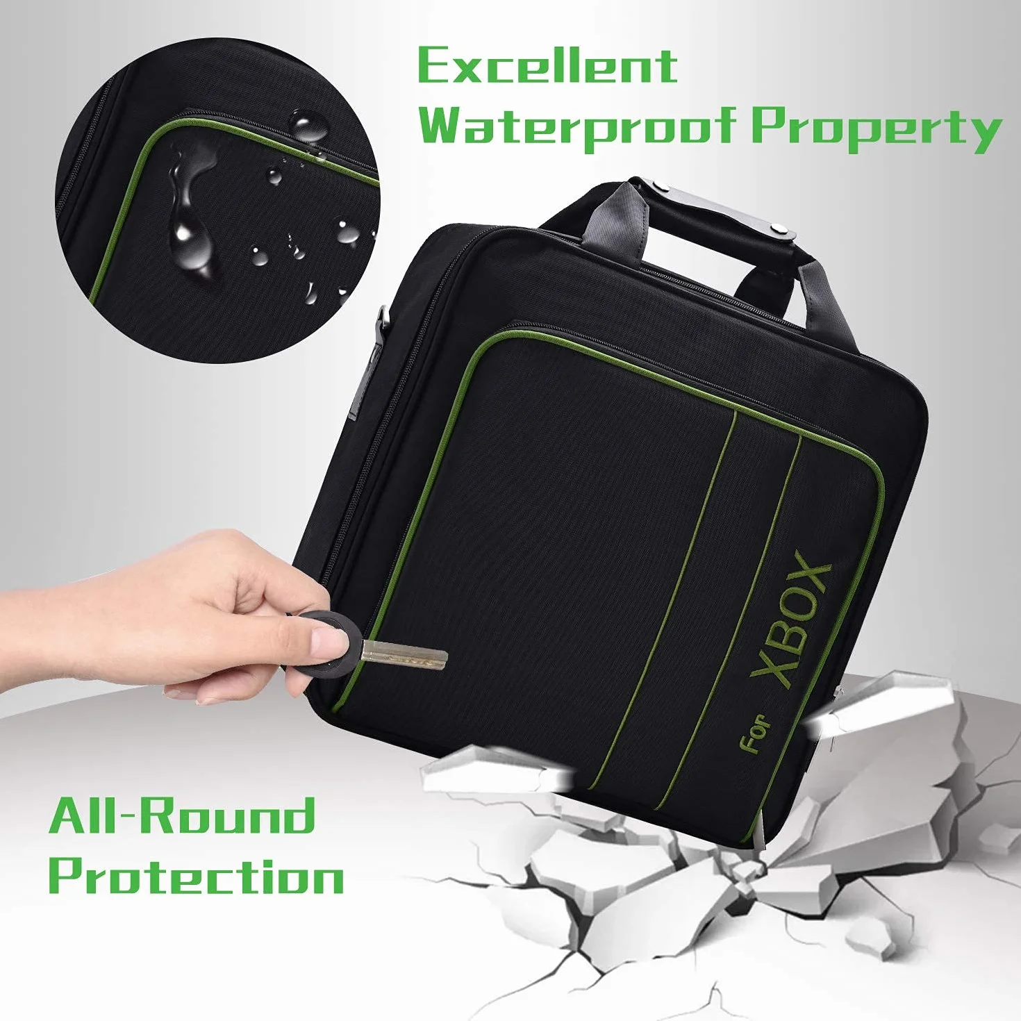 G-STORY Xbox Series X/S Case, Kolor: czarny, Xbox X/S Case, Xbox X/S Case