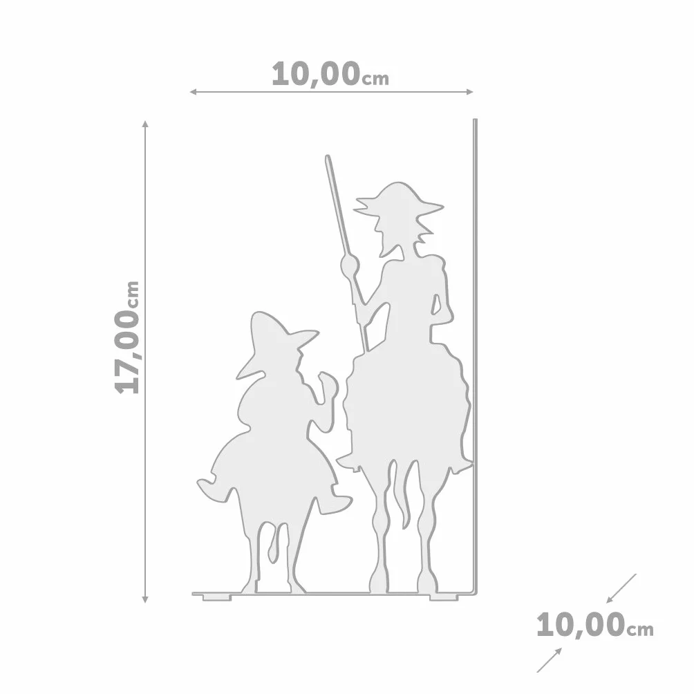Balvi Don Quijote metalowe książki inspirowane Cervantes