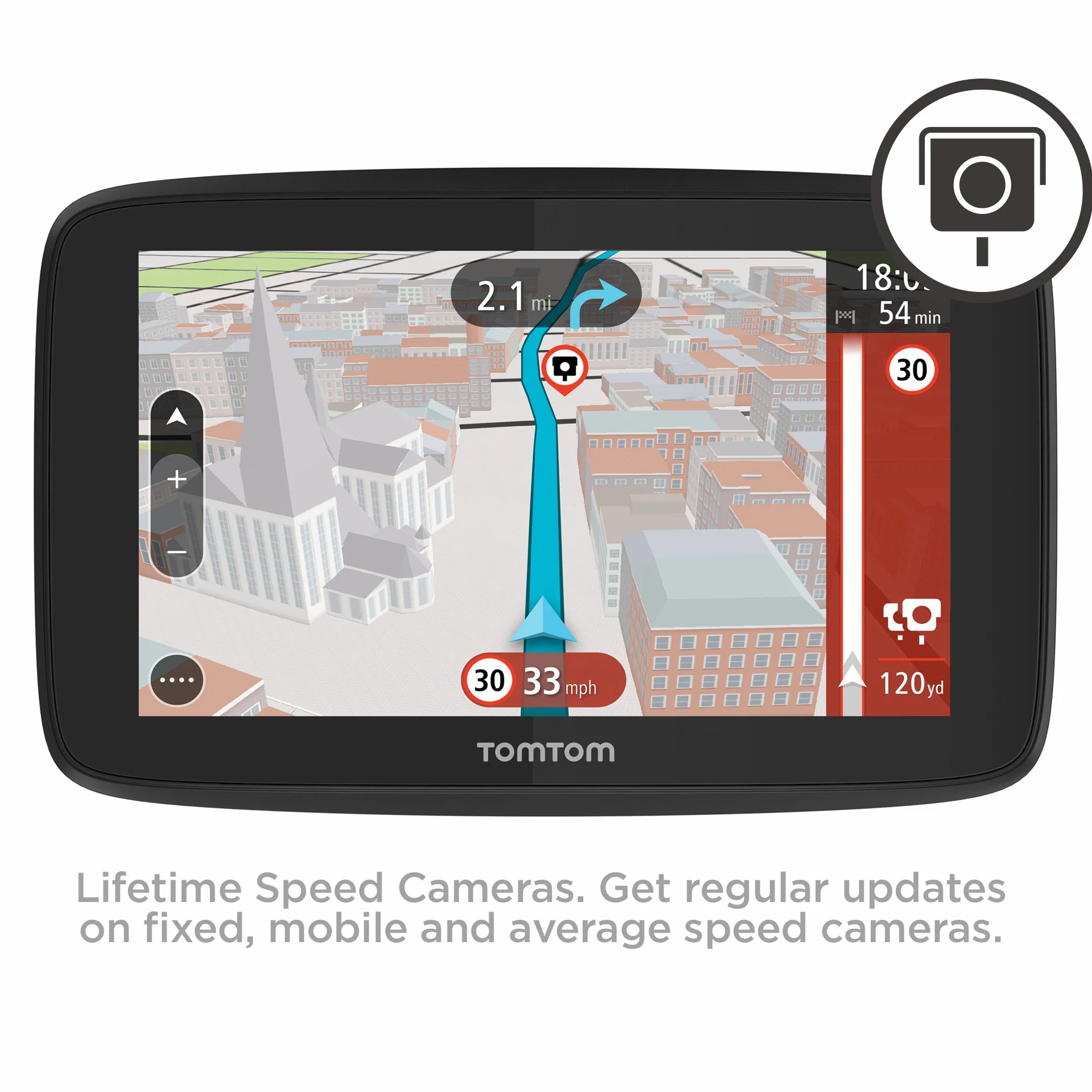 TomTom Samochodowa nawigacja sat GO 520, 15 cali z głośnomówiącymi połączeniami, Siri, Google Now, aktualizacje za pośrednictwem WiFi, dożywotniego ruchu przez smartfona i mapy świata, wiadomości do smartfonów, ekran pojemnościowy, czarny, szary
