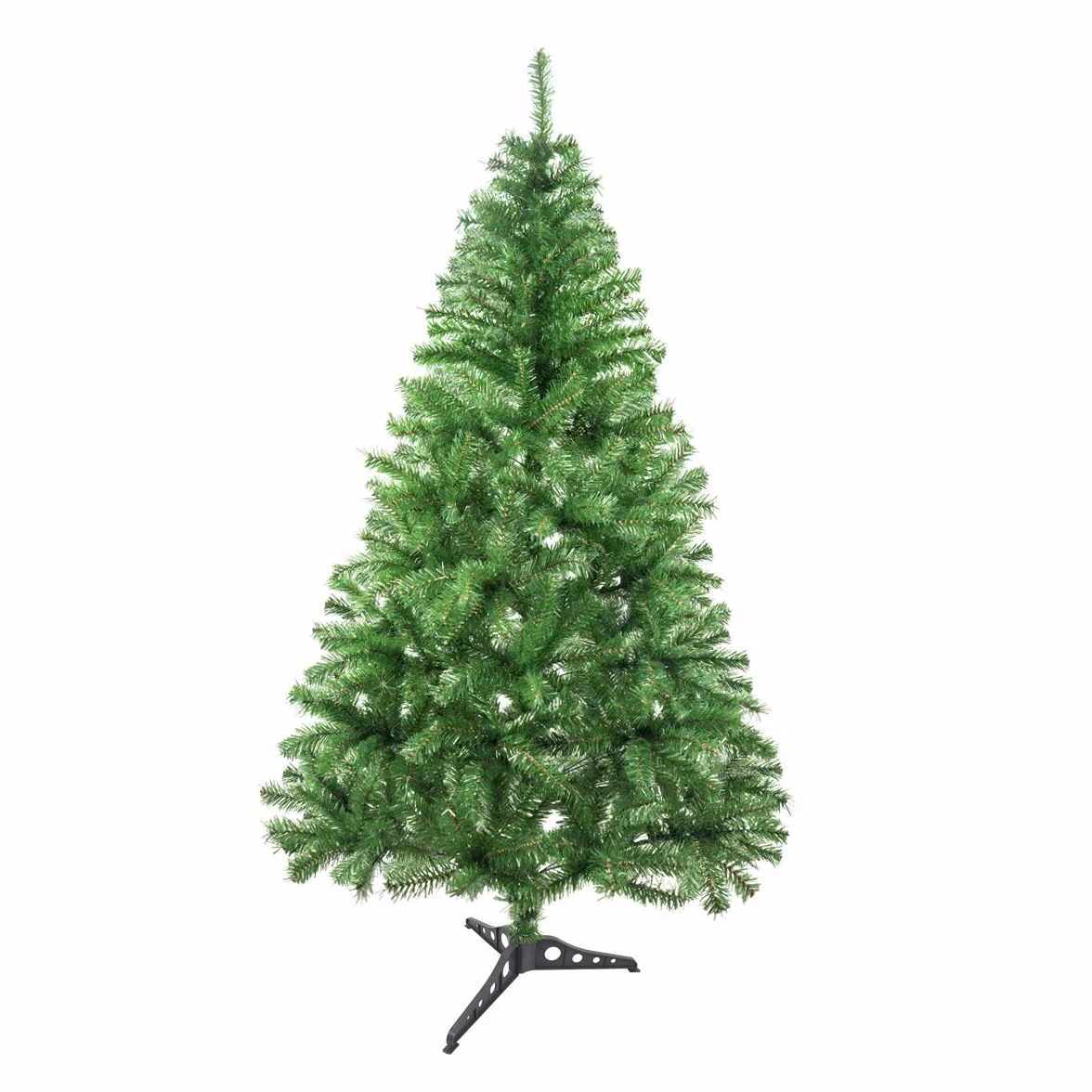 Solagua choinka zielona sztuczna jodła z liści zielony piór 120-210cm drzewa C/uchwyt z tworzywa sztucznego (zielony połysk, 120cm 184Wskazówki)