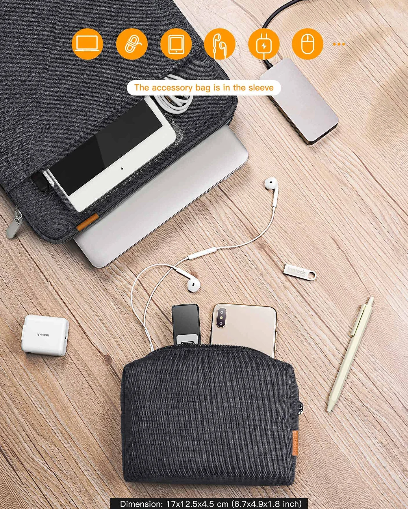 Inateck Kompleksowa ochrona 360°, etui na laptopa, etui kompatybilne z MacBookPro M4/M3/M2/M1 Pro/Max 2024-2021 A3401 A3185 A3112 A2992 A2918 A2779 A2442