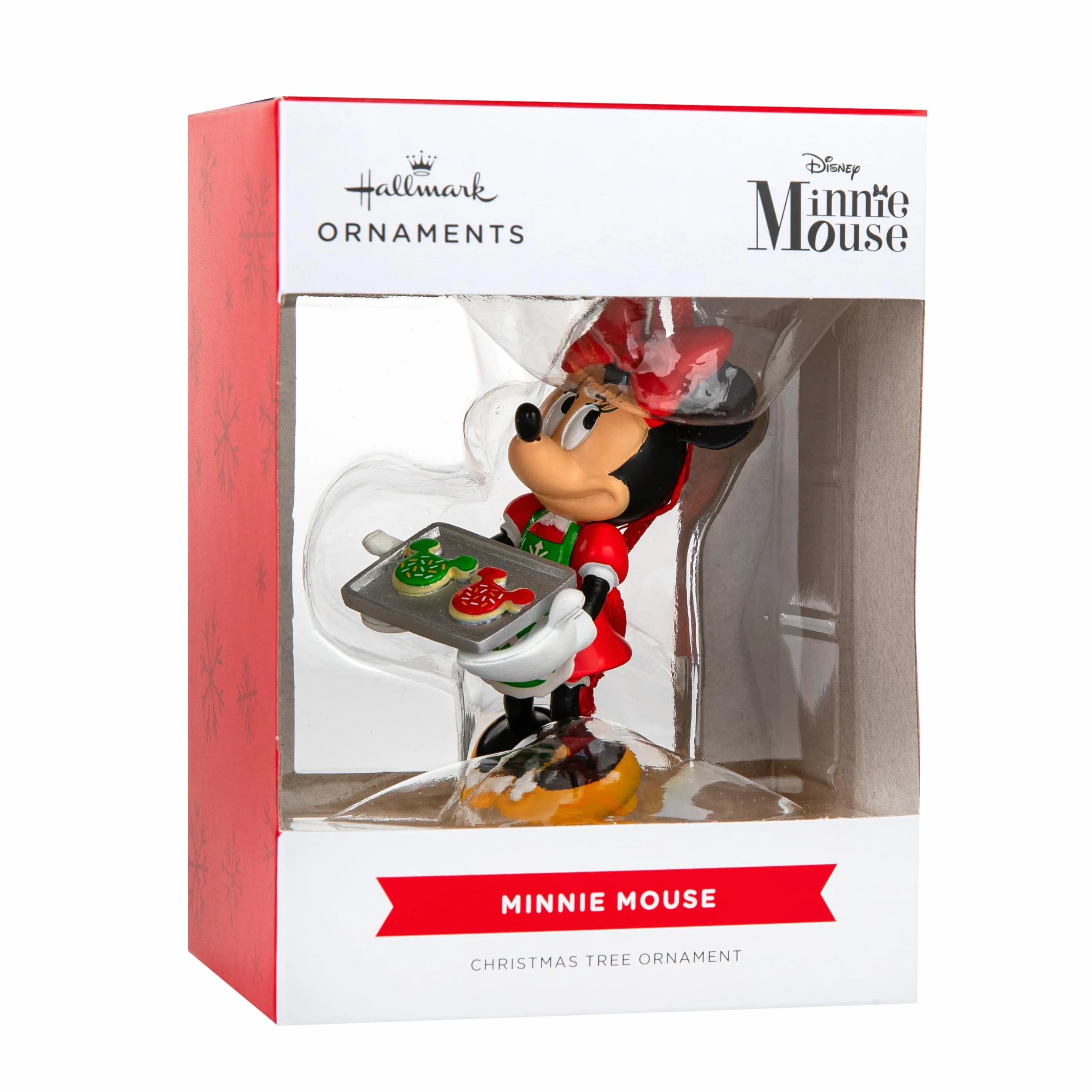 Hallmark Ozdoba do pieczenia Myszka Minnie, dekoracja drzewa Disneya, wisząca ozdoba, świąteczna ozdoba wisząca, prezenty na Boże Narodzenie