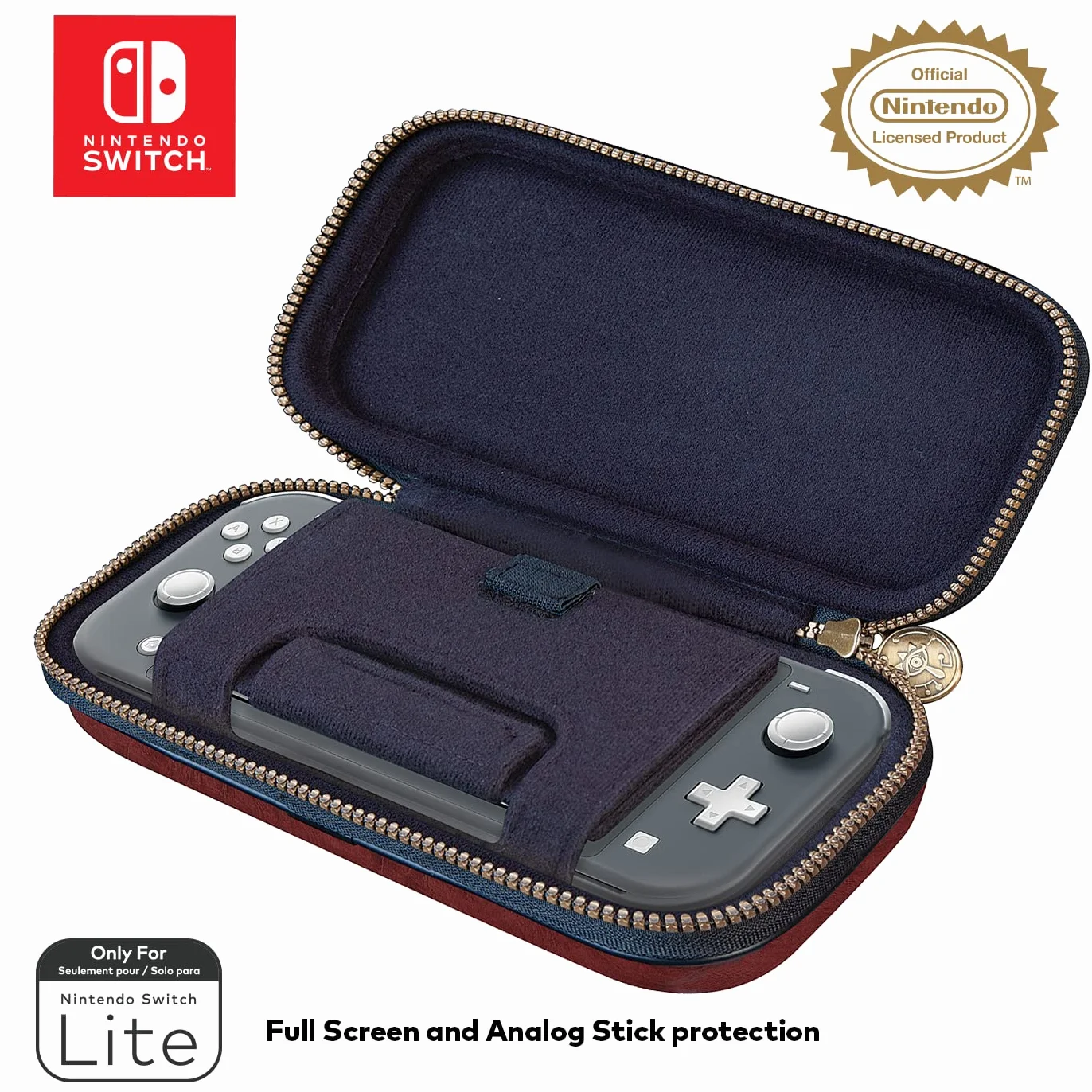 Nintendo Switch Lite Game Traveler Deluxe Case Zelda Brown
