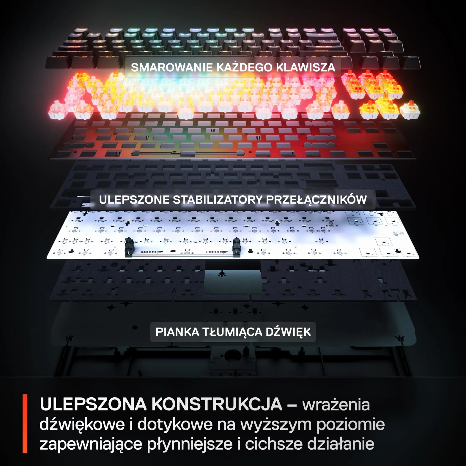 SteelSeries Apex Pro Gen 3 TKL - Hipermagnetyczna klawiatura dla graczy - przełączniki OmniPoint 3.0 - Rapid Trigger - Ustawienia gier - Rapid Tap/SOCD - OLED - RGB - nakładki z PBT - US Layout QWERTY