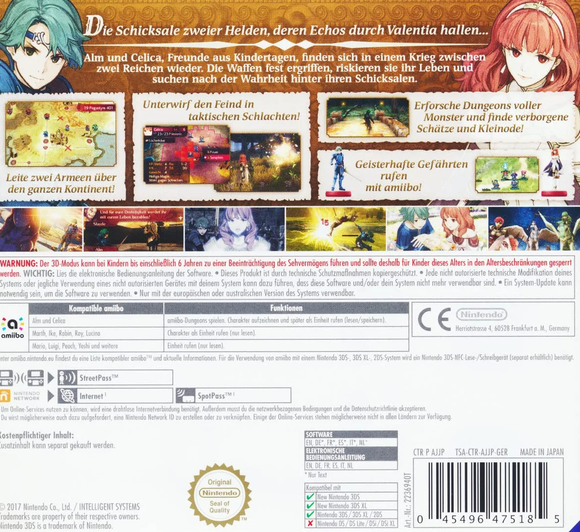 Fire Emblem Echoes: Shadows of Valentia 3DS