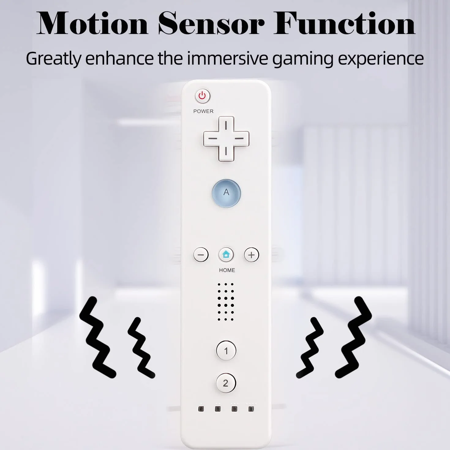 OSTENT Zdalny Sterownik Czujnika Ruchu + Przewodowy Nunchuck Combo do Konsoli Nintendo Wii - Kolor Biały