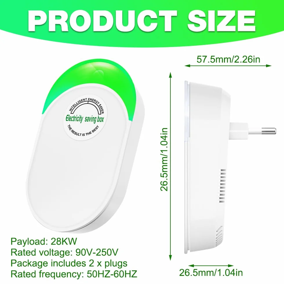 Power Saver, 4 sztuki urządzeń energooszczędnych, energooszczędne urządzenie do oszczędzania energii, 90-250 V Household Electricity Saving Box, stabilizator napięcia, energooszczędny