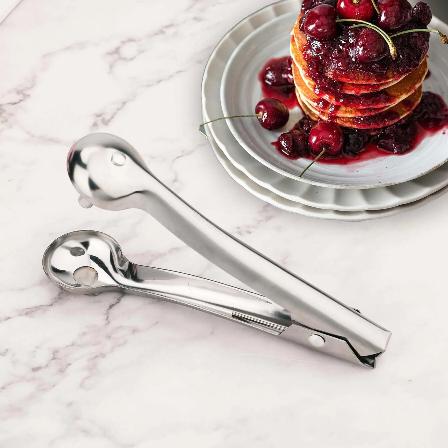 Cherry Pitter Stal Nierdzewna Srodek do Usuwania Pestek Wisni Przenosny Cherry Corer Pitting Tool 2szt