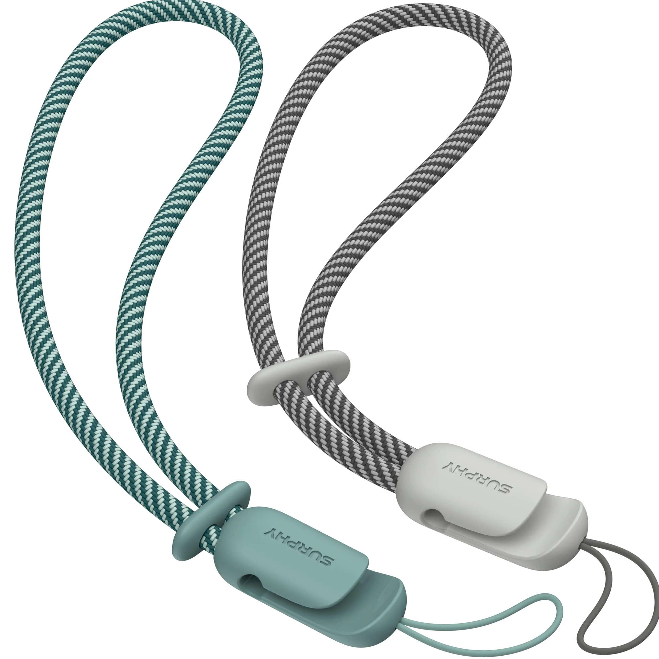 SURPHY 2 szt. regulowany pasek na rękę do telefon komórkowy, uniwersalny łańcuszek na telefon komórkowy, smycz do telefonu komórkowego Airpods, kamary, kluczy, pamięć USB, portfel