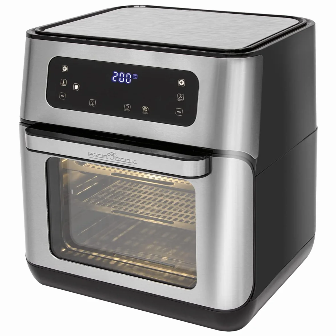 ProfiCook frytkownica na gorące powietrze 11L 1500W 200°C stal nierdzewna LED