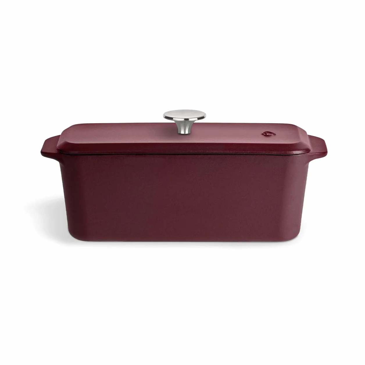 Springlane Kitchen Żeliwna forma do pieczenia chleba z pokrywką, 3 l, emaliowana forma do pieczenia soczystego chleba, pasztetów i zapiekanek, wytrzymała żeliwna brytfanna 33,5 x 13 cm, czerwona