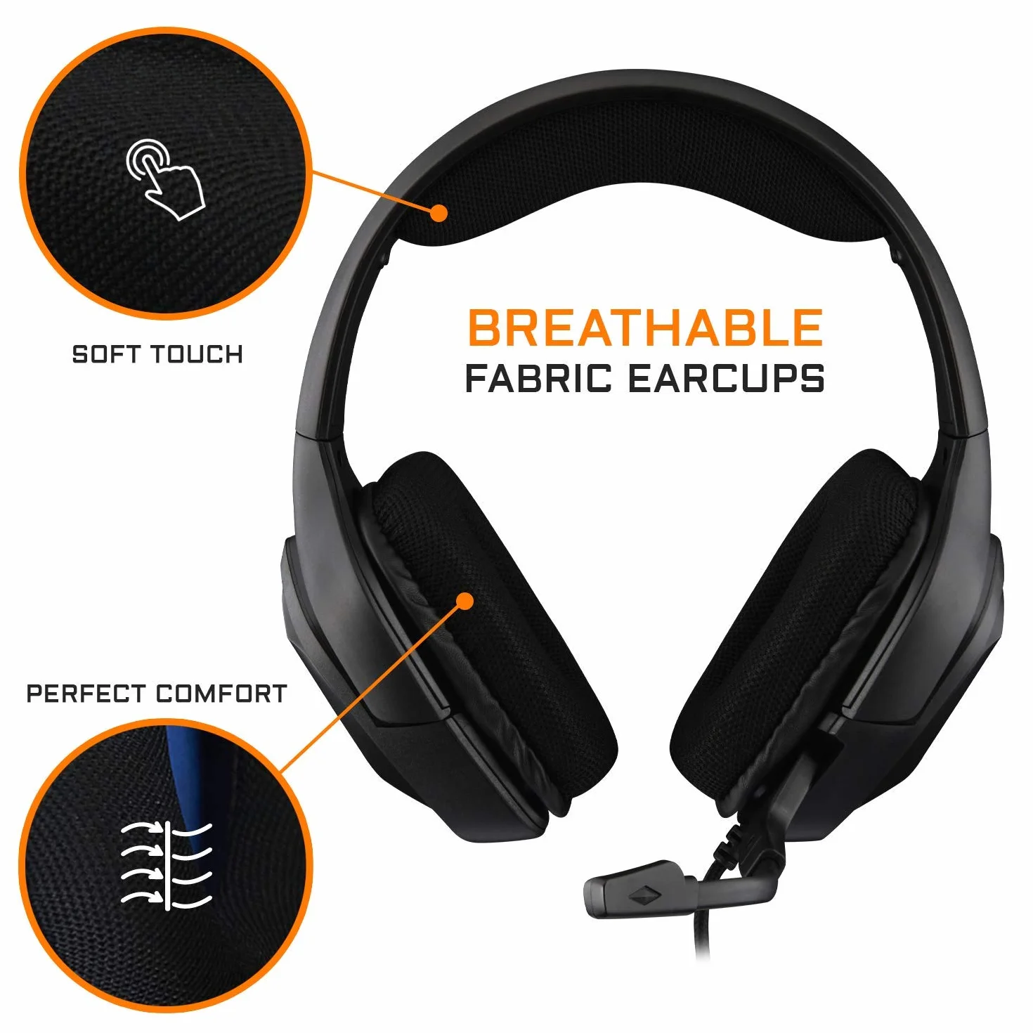 THE G-LAB KORP Cobalt Zestaw słuchawkowy dla graczy stereo audio 3,5 mm Jack PC PS4 PS5 Xbox One Switch Smartphone czarny