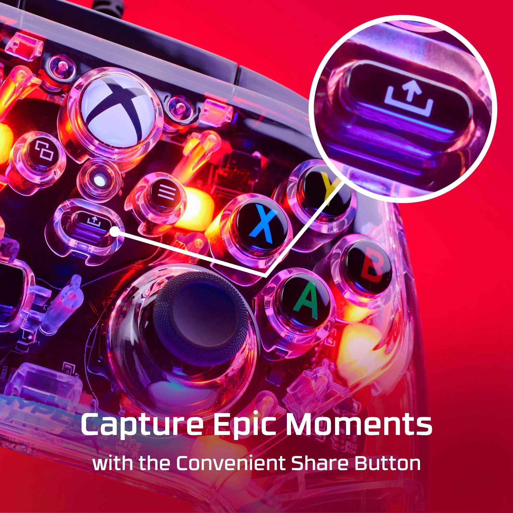 HyperX Clutch Gladiate RGB przewodowy kontroler do Xbox One, Xbox Series X|S, Windows 10/11