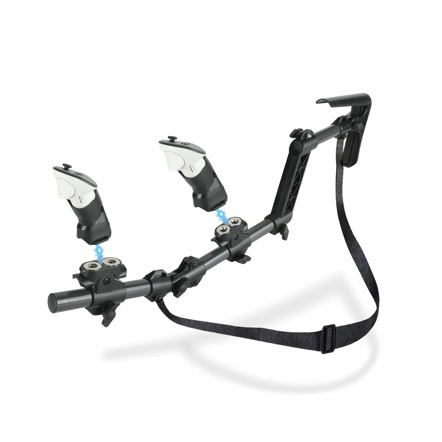 VR Gunstock dla Meta Quest 3/Quest 3S, kolba pistoletu kompatybilna z uchwytami kontrolera VR Meta Quest3/Quest3S dla zwiększenia stabilności i kontroli Magnetyczny
