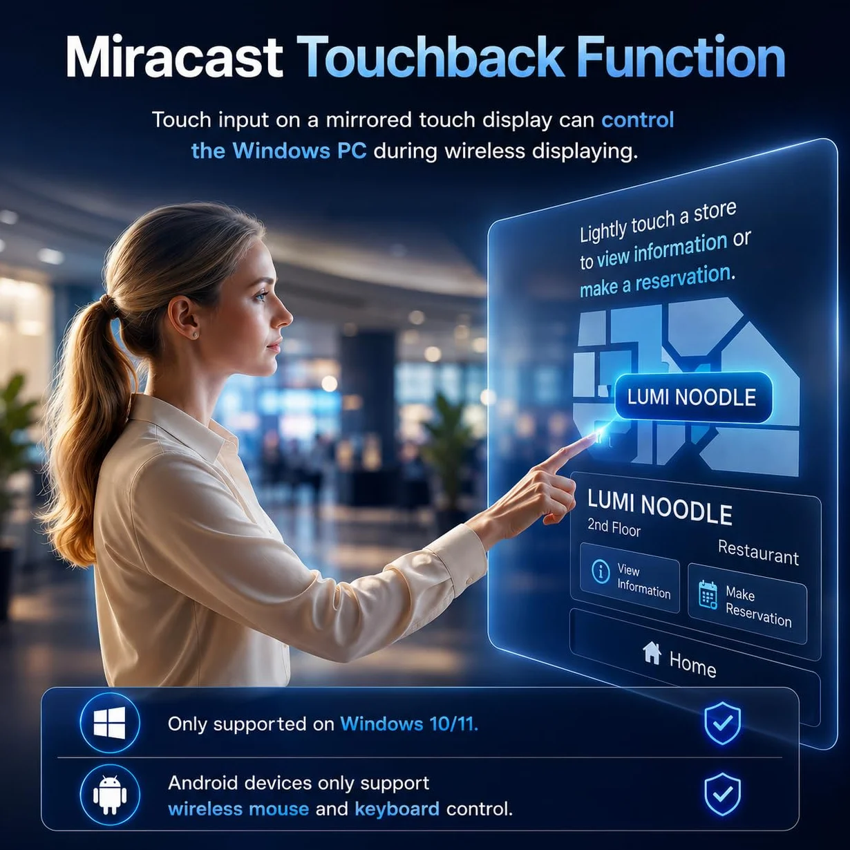 EZCast Ultra U2 4K/60Hz bezprzewodowy adapter wyświetlacza Wi-Fi 6 HDR do systemów Windows, MacOS, Android i iOS, obsługuje DLNA, Airplay, Miracast i Peer-to-Peer, lustro ekranu i rozszerzenie do