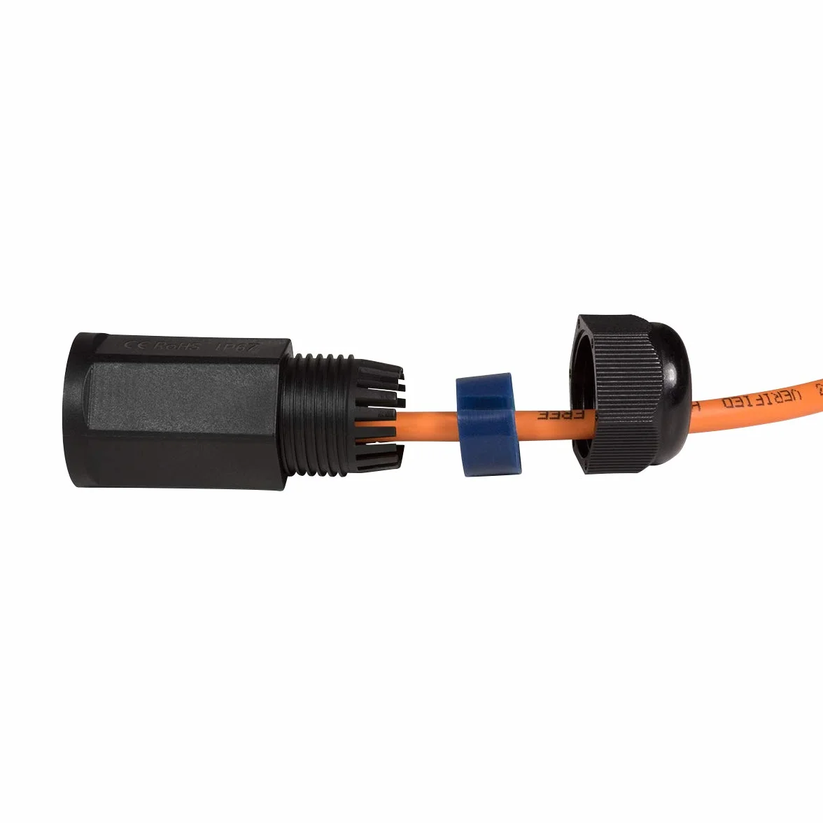 LogiLink NP0080 zewnętrzne złącze kabla krosowego, 2 x gniazdo RJ45, wodoszczelność IP67