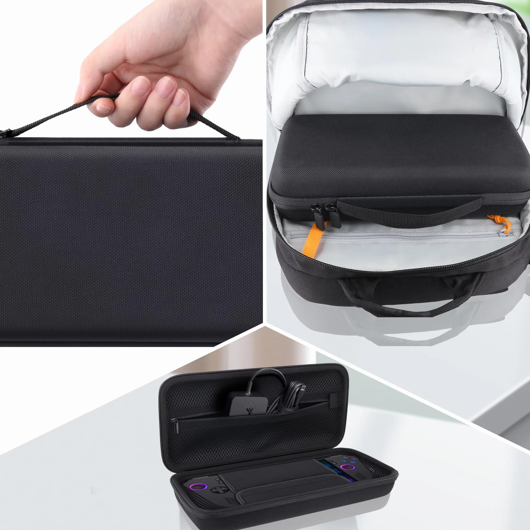 co2CREA Etui podróżne do konsoli ASUS ROG Ally X 2024, Czarny