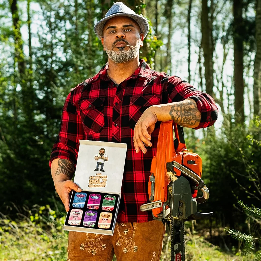 Massiv’s Toothpicks – Smakowe wykałaczki – Zestaw prezentowy 6 sztuk – Wykałaczki owocowe – Wegańskie, bez cukru – Edycja limitowana od rapera Massiv
