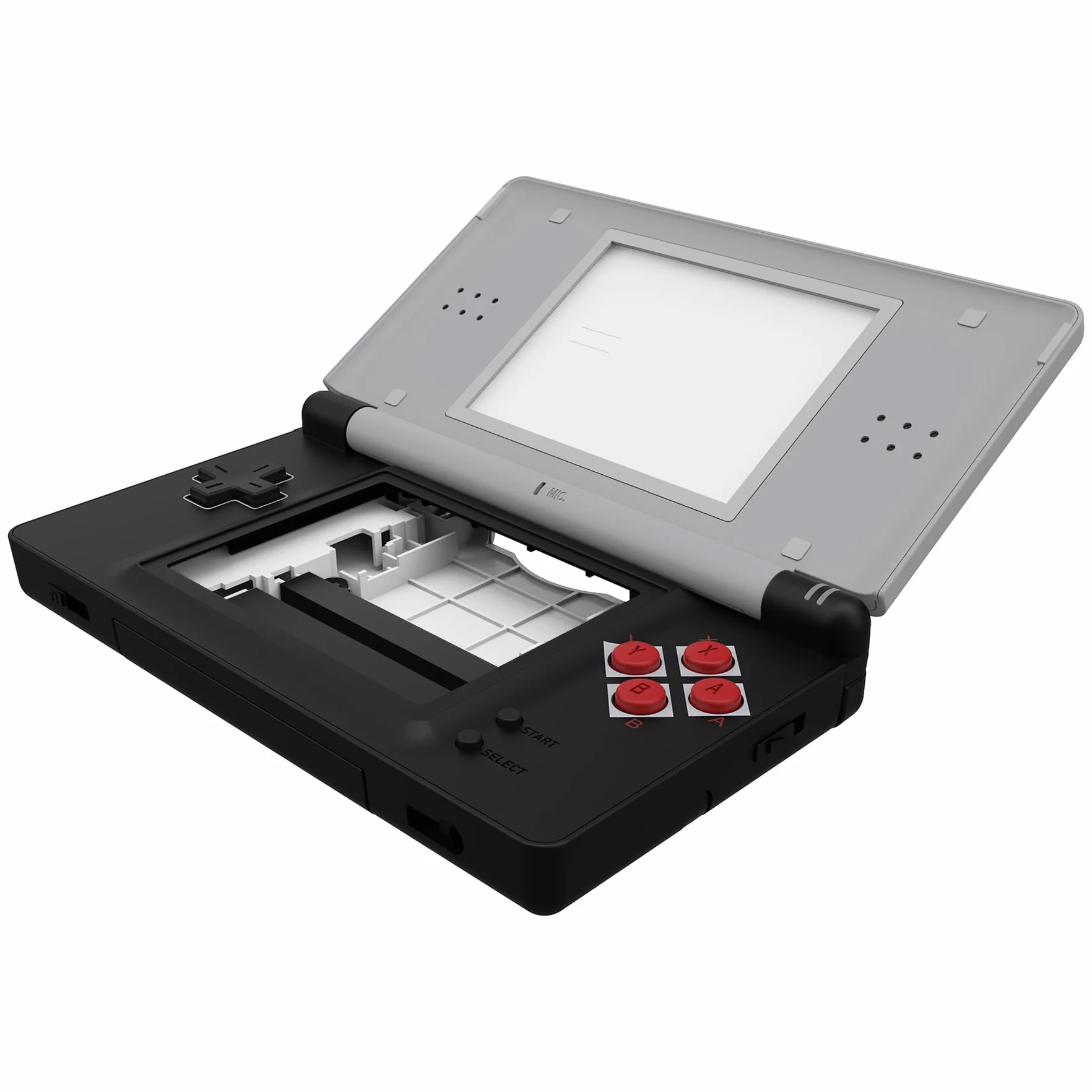 eXtremeRate Pełna wymienna obudowa do Nintendo DS Lite, obudowa z wymiennym przyciskiem do Nintendo DS Lite, konsola nie jest dołączona, klasyczny styl NES