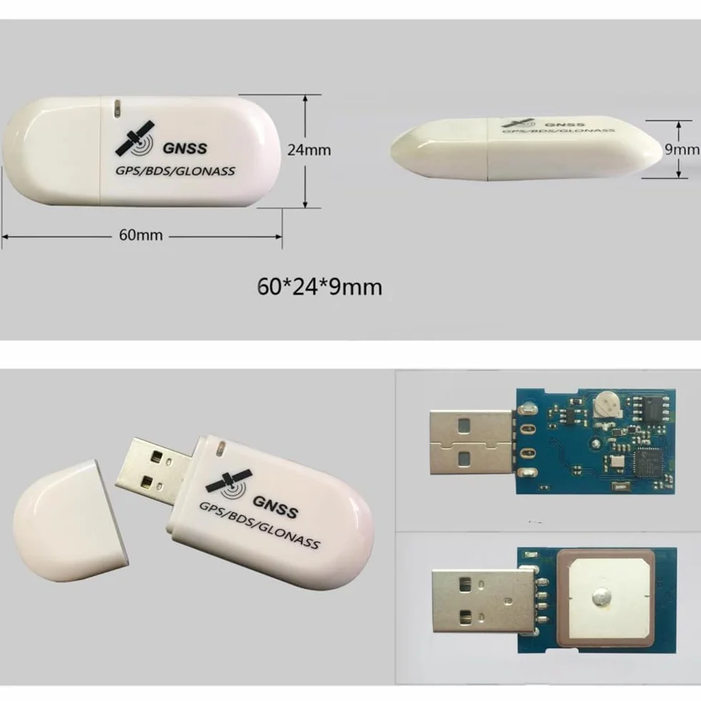 DIYmalls G72 G-Mouse moduł odbiornika GPS USB GNSS GPS Dongle NMEA 0183 ze wskaźnikiem LED PPS do systemu Linux Window PC, nie dla systemu Android, nie dla iOS