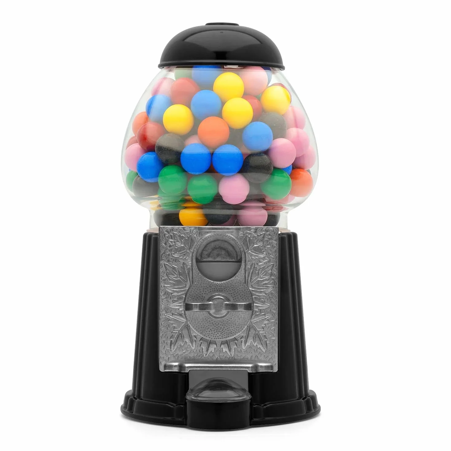 CKB LTD Gumball Machine Retro Sweet Dispenser Skarbonka na monety Przechowywanie Skarbonka na pieniądze Moneta obsługiwana skarbonka oszczędności H23cm (Mały rozmiar 23 x 12.5 x 11.5cm) (Czarny)