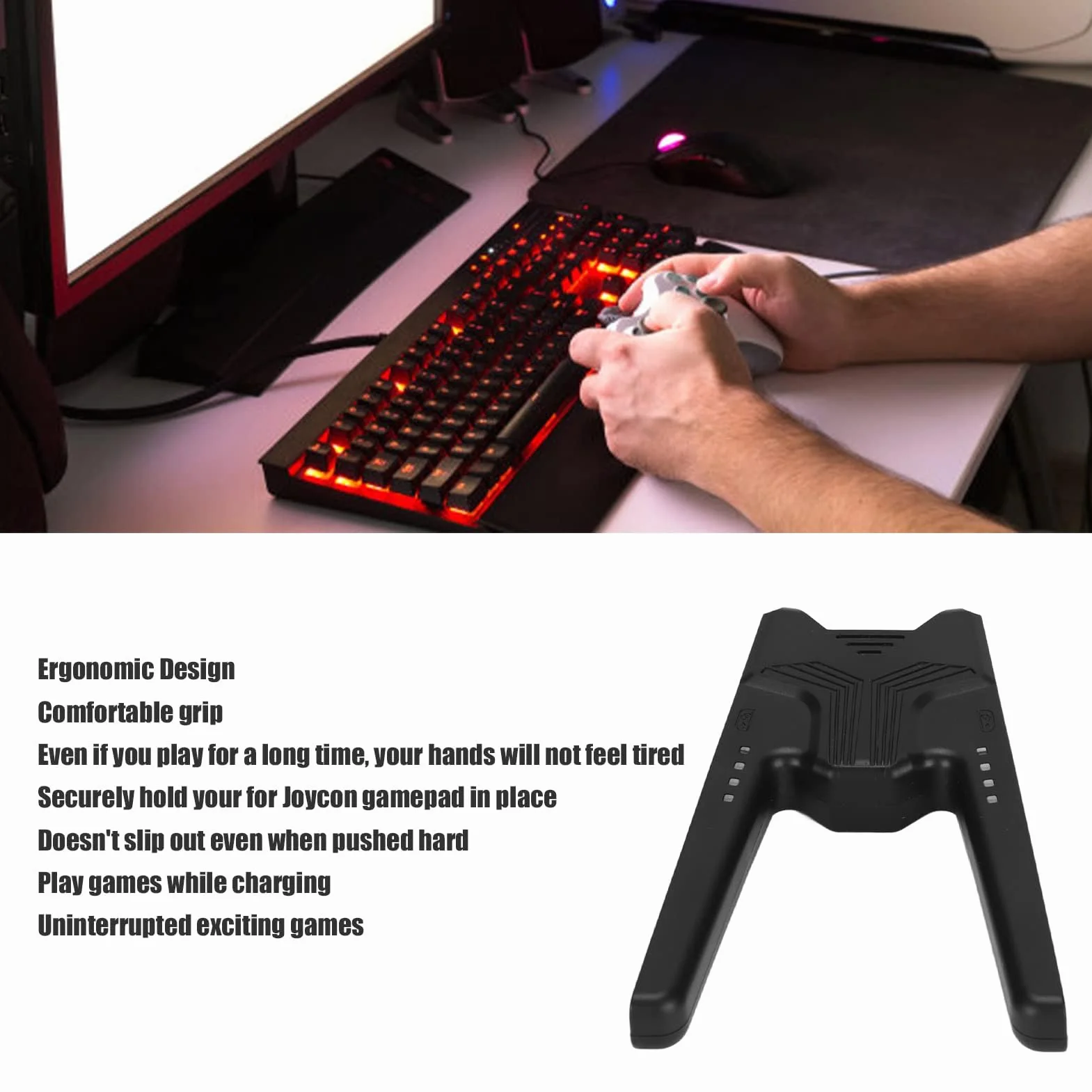 Uchwyt do Ładowania Gamepad AL do Przenośnego Kontrolera - Lewy Prawy