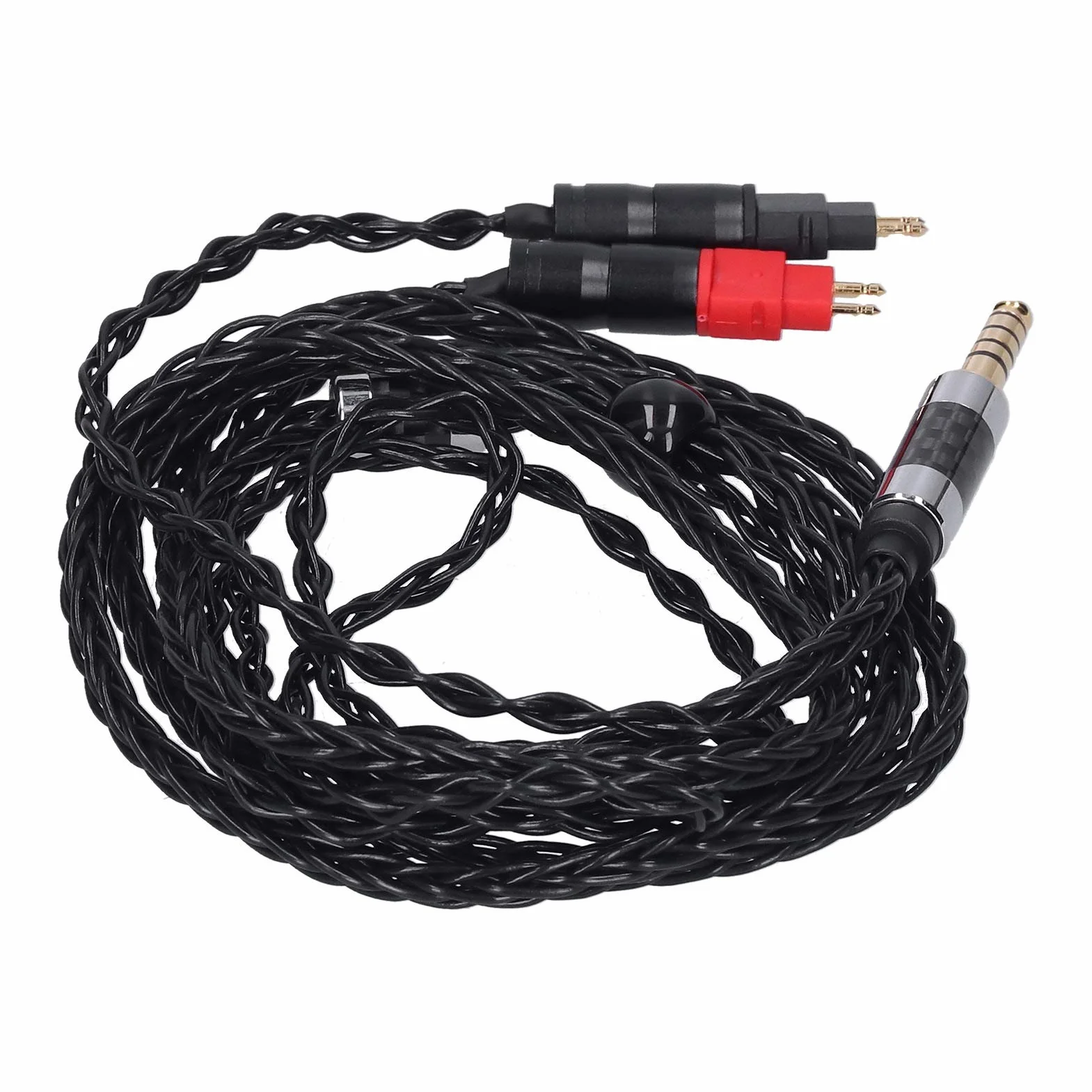 Hd600 nauszniki zrównoważony kabel 4,4 mm metalowa podwójna igła 8 rdzeń Occ Srebrny platerowany dla Hd600 Hd580