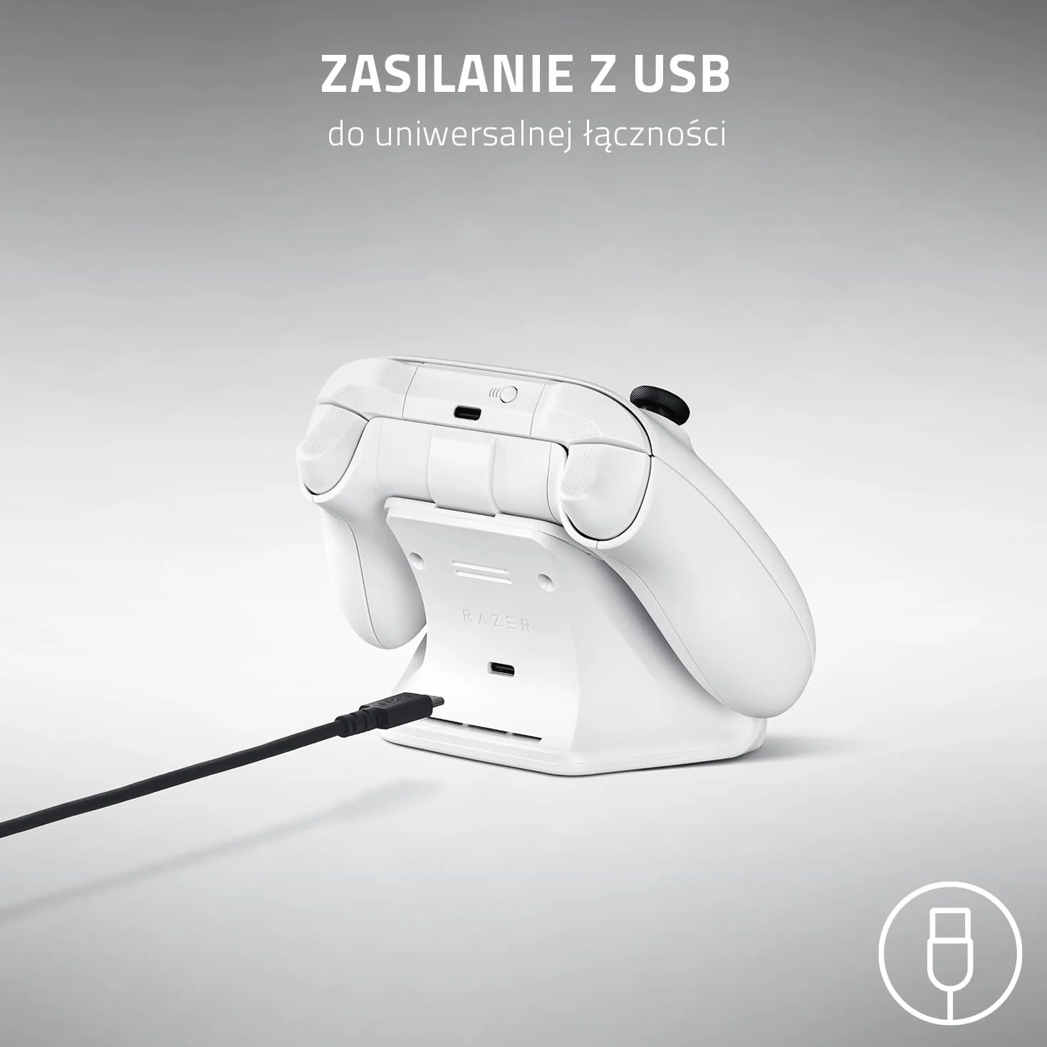 Razer Rc21-01750100-R3M1 RC21-01750100-R3M1 Stojak do Ładowania Kontrolerów, Czarny, 64.01 x 64.01 x 19.3 cm