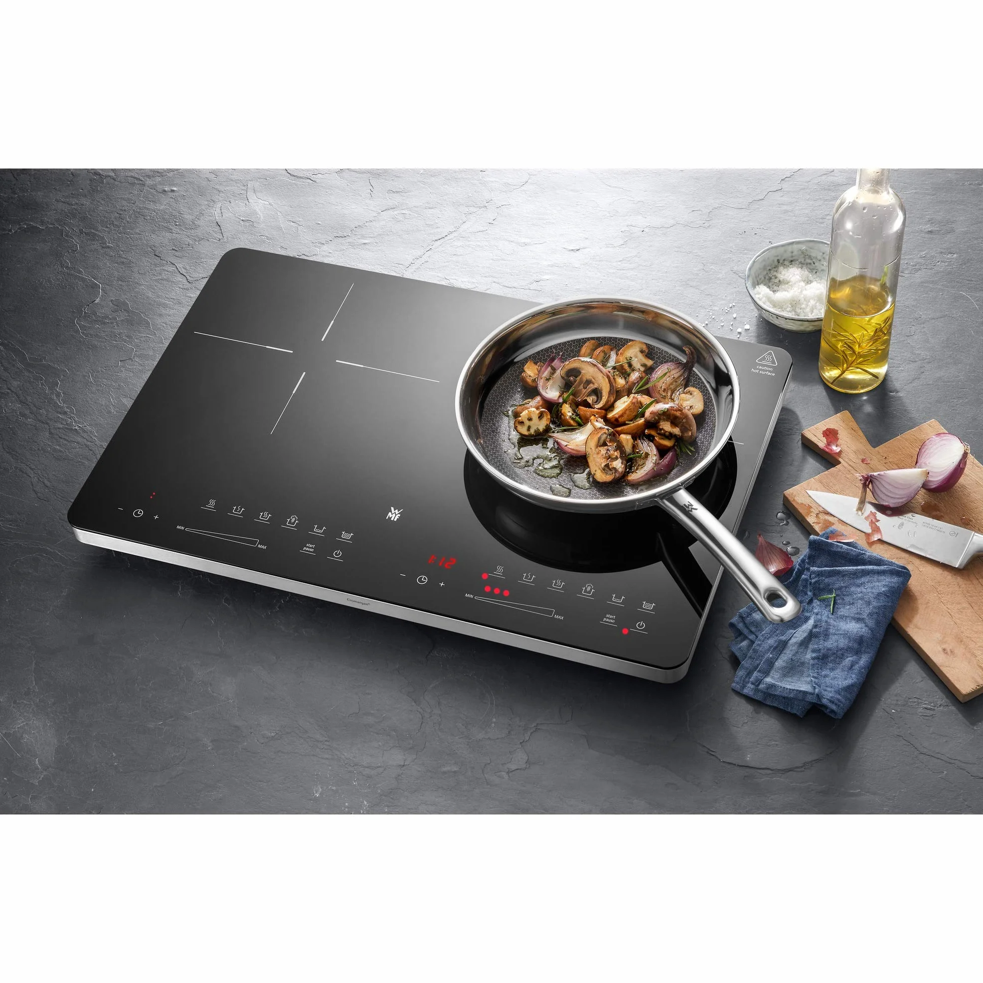 WMF Kult X podwójna płyta indukcyjna 3500 W ceramika szklana 28 cm