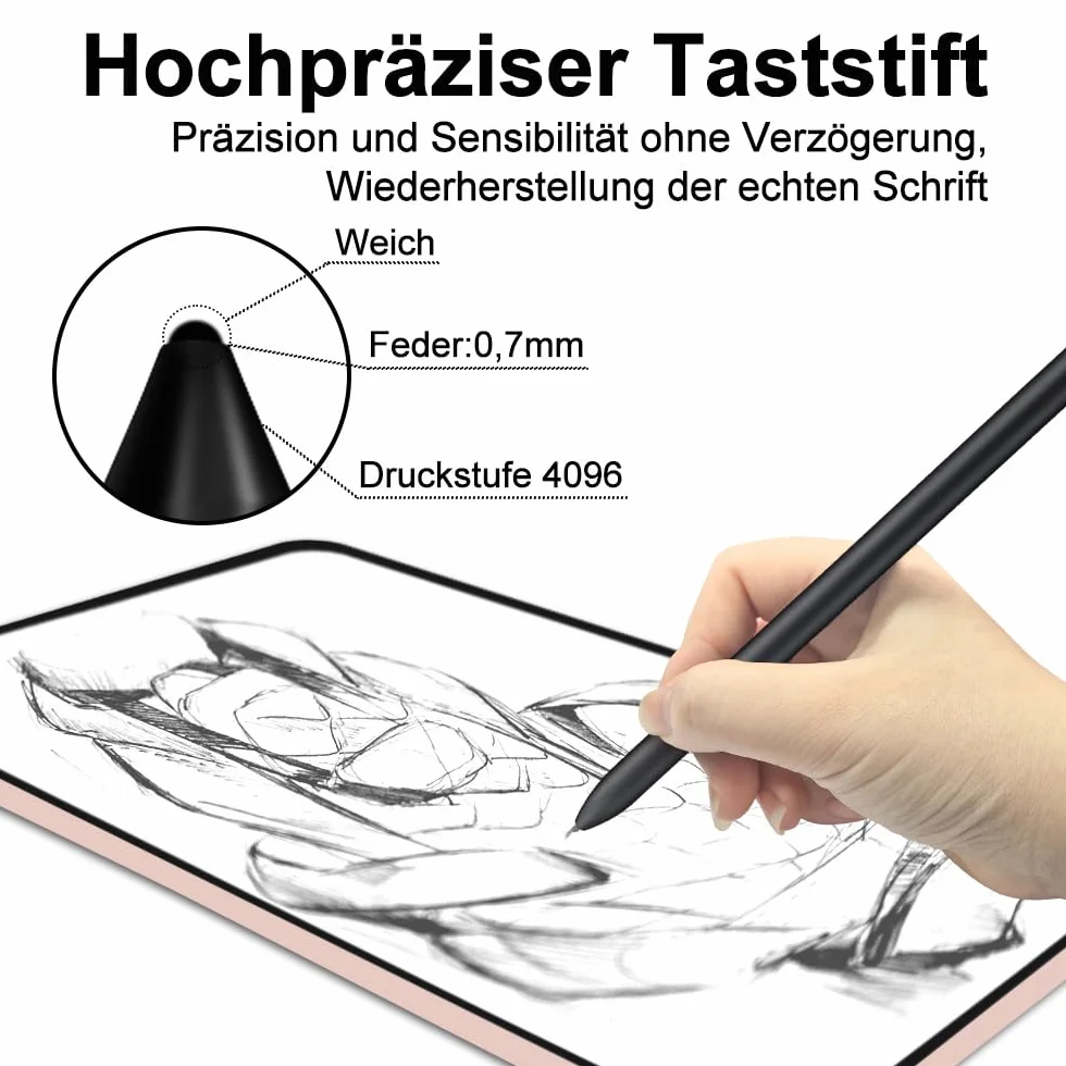 5 szt. wymienne końcówki do Samsung Galaxy Tab S10 Plus / S10+ Plus / S10 Ultra S Pen, wymienne końcówki do Samsung S Pen (5 szt. czarne)
